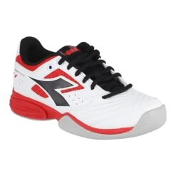 Diadora S. Challenge 2 Carpet Weiss/rot Indoor-Tennisschuhe Kinder -Deutschland Our Tennis Gear Verkaufs-Shop DIADORA 174700 C1425 3 1200x1200 1
