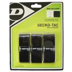 Dunlop Overgrip Gecko Tac 0.5mm Schwarz 3er