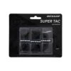 Dunlop Overgrip Super Tac 0.5mm (extrem Griffig, Feuchtigkeitsabsorbierend) Schwarz - 3 Stück