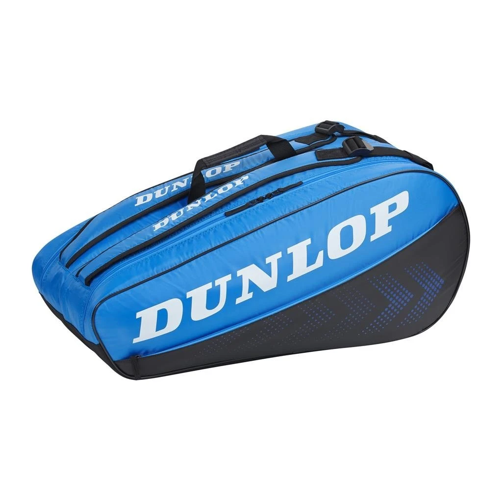 Dunlop Tennis-Racketbag FX Club (Schlägertasche, 2 Hauptfächer) Schwarz/blau 10er 1 Dunlop Tennis-Racketbag FX Club (Schlägertasche, 2 Hauptfächer) Schwarz/blau 10er