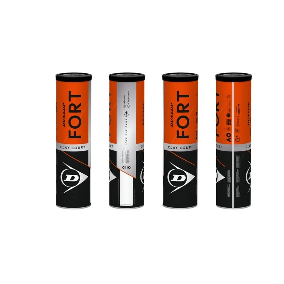 Dunlop Tennisbälle Fort Clay Court (Sandplatz) Dose 2x4er Bi-Pack 2 Dunlop Tennisbälle Fort Clay Court (Sandplatz) Dose 2x4er Bi-Pack – Bild 2