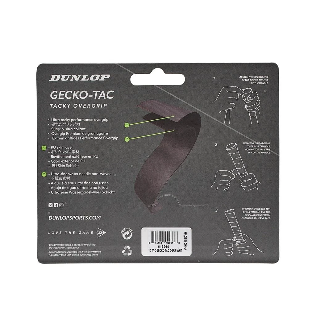 Dunlop Overgrip Gecko Tac 0.5mm - Glatt, Griffig - Weiss - 3 Stück 2 Dunlop Overgrip Gecko Tac 0.5mm - Glatt, Griffig - Weiss - 3 Stück – Bild 2