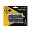 Dunlop Overgrip Viper Dry 0.6mm (ultra Trocken Und Haltbar) Schwarz - 3 Stück