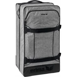 Erima Reise-Sporttasche Travelbag Mit Rolle Medium 70x40x33cm Graumelange