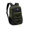 Erima Rucksack Squad - Multifunktionsrucksack Mit Doppel-Reißverschluss - Schwarz/lime 30x18x45cm