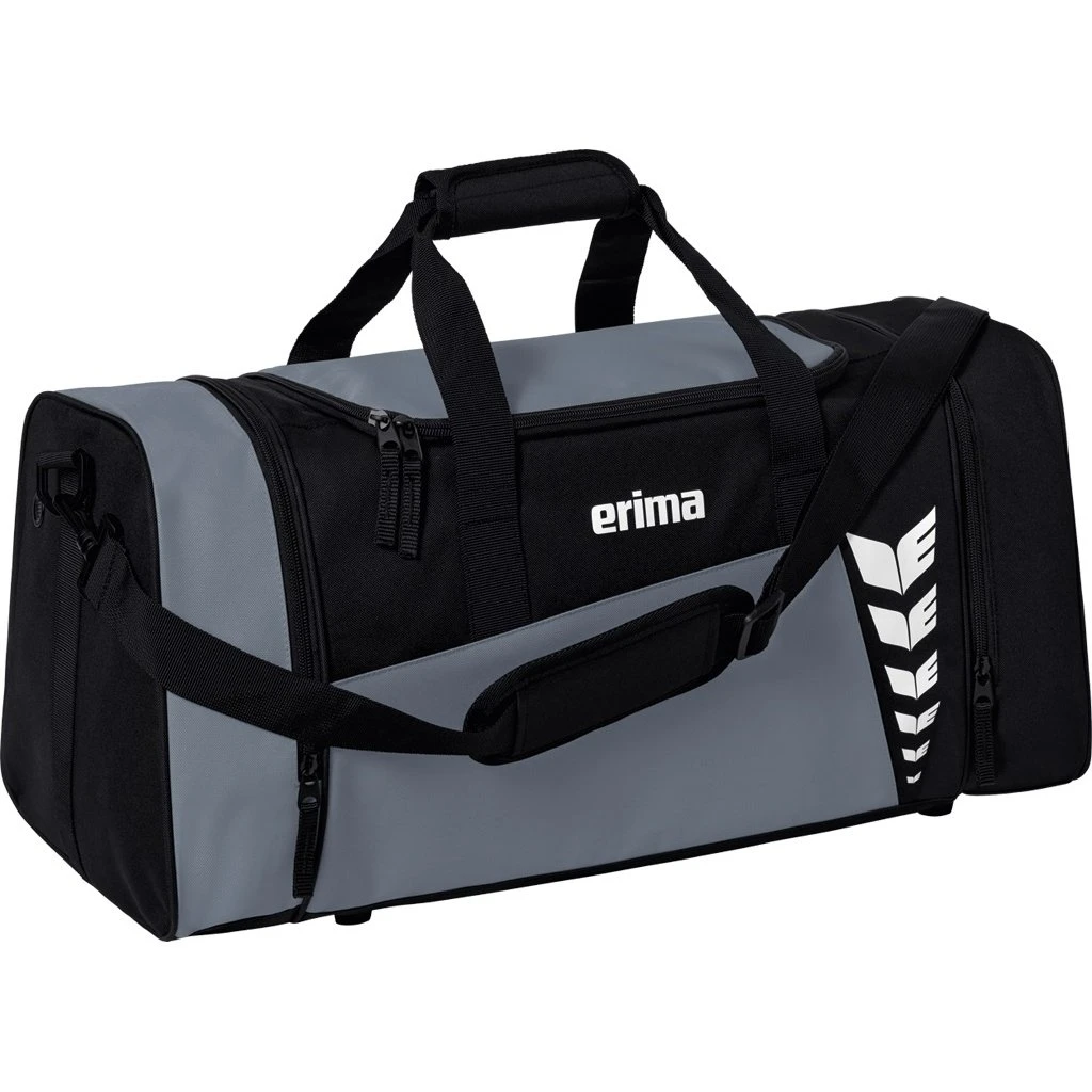 Erima Sporttasche Six Wings (Größe S - 28 Liter) Grau/schwarz 49x23x25cm 1 Erima Sporttasche Six Wings (Größe S - 28 Liter) Grau/schwarz 49x23x25cm