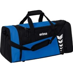 Erima Sporttasche Six Wings (Größe L - 76 Liter) Royalblau/schwarz 70x32x34cm