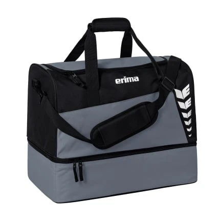 Erima Sporttasche Six Wings Mit Bodenfach (Größe L - 94,5 Liter) Grau/schwarz 60x35x45cm 1 Erima Sporttasche Six Wings Mit Bodenfach (Größe L - 94,5 Liter) Grau/schwarz 60x35x45cm