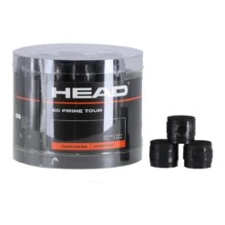 Head Overgrip Prime Tour 0.6 Mm (Komfort, Griffigkeit) Schwarz 60er Box