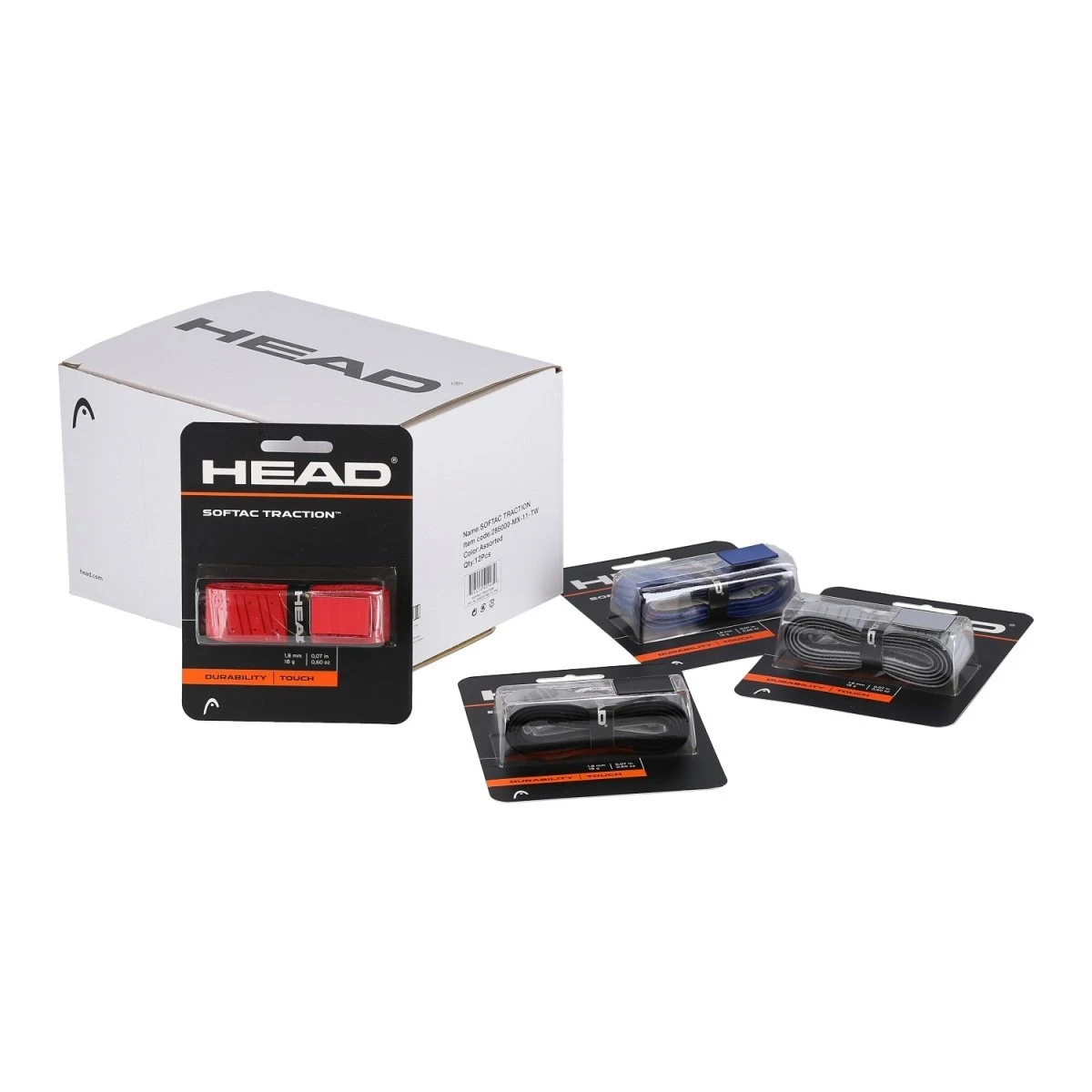 Head Basisband Softac Traction 1.8mm Farblich Sortiert 12 Stück Im Karton 1 Head Basisband Softac Traction 1.8mm Farblich Sortiert 12 Stück Im Karton