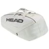 Head Tennis-Racketbag Pro X Racquet Bag L (Schlägertasche, 2 Hauptfächer) 2023 Corduroy Weiss 9er