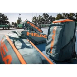 Head Tennis-Racketbag Pro Racquet Bag XL (Schlägertasche, 3 Hauptfächer) 2023 Cyangrün/orange 12er -Deutschland Our Tennis Gear Verkaufs-Shop Head 260203 DYFO Pro Racquet Tasche 2 1000x1000 1