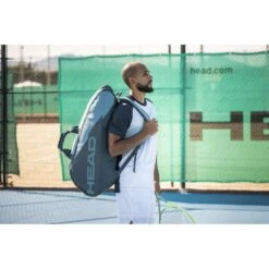 Head Tennis-Racketbag Tour Racquet Bag M (Schlägertasche, 2 Hauptfächer) 2023 Cyanblau 6er -Deutschland Our Tennis Gear Verkaufs-Shop Head 260723 CB Tour Racquet Tasche 5 1000x1000 1