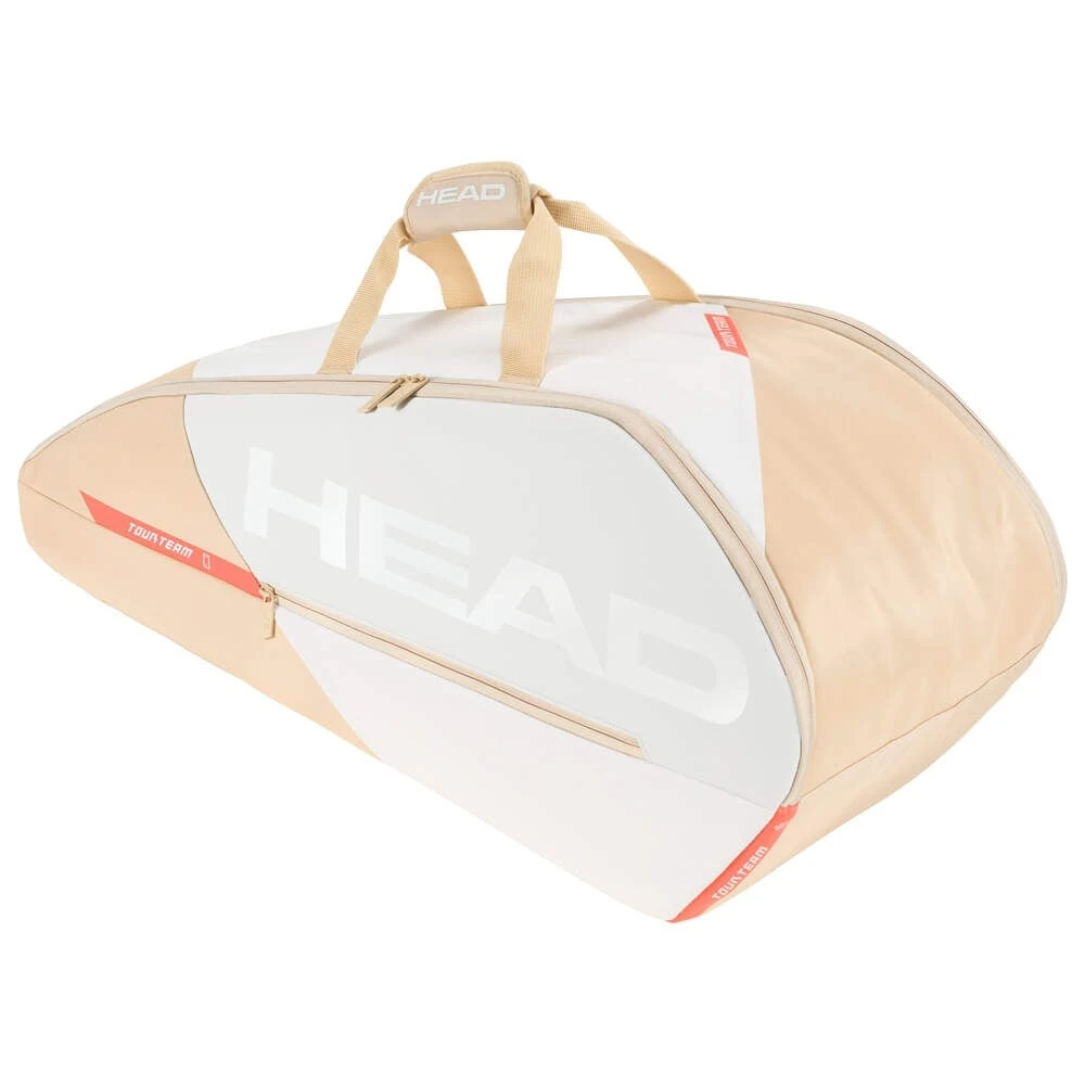 Head Tennis-Racketbag Tour Racquet Bag M (Schlägertasche, 2 Hauptfächer) 2023 Weiss/champagne 6er 1 Head Tennis-Racketbag Tour Racquet Bag M (Schlägertasche, 2 Hauptfächer) 2023 Weiss/champagne 6er