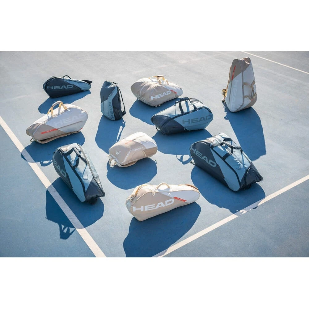 Head Tennis-Racketbag Tour Racquet Bag M (Schlägertasche, 2 Hauptfächer) 2023 Weiss/champagne 6er 2 Head Tennis-Racketbag Tour Racquet Bag M (Schlägertasche, 2 Hauptfächer) 2023 Weiss/champagne 6er – Bild 2