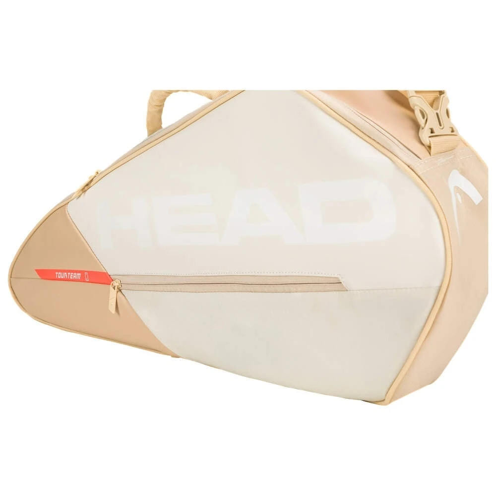 Head Tennis-Racketbag Tour Racquet Bag S (Schlägertasche, 1 Hauptfach) 2023 Weiss/champagne 3er 3 Head Tennis-Racketbag Tour Racquet Bag S (Schlägertasche, 1 Hauptfach) 2023 Weiss/champagne 3er – Bild 3