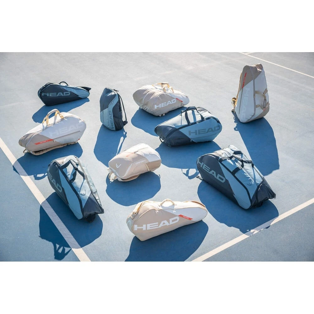 Head Tennis-Racketbag Tour Racquet Bag S (Schlägertasche, 1 Hauptfach) 2023 Weiss/champagne 3er 2 Head Tennis-Racketbag Tour Racquet Bag S (Schlägertasche, 1 Hauptfach) 2023 Weiss/champagne 3er – Bild 2
