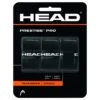 Head Overgrip Prestige Pro (klebrig, Glatt) 0.6mm Schwarz 3er