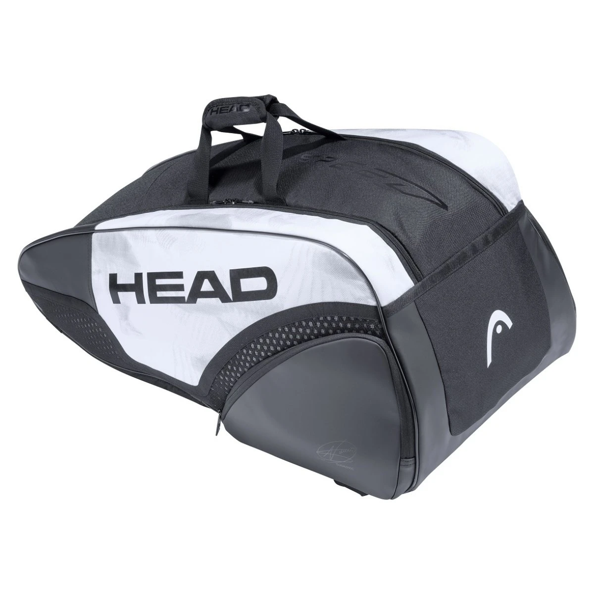 Head Tennis-Racketbag Supercombibag Djokovic (Schlägertasche, 3 Hauptfächer) Weiss/schwarz 9R 1 Head Tennis-Racketbag Supercombibag Djokovic (Schlägertasche, 3 Hauptfächer) Weiss/schwarz 9R