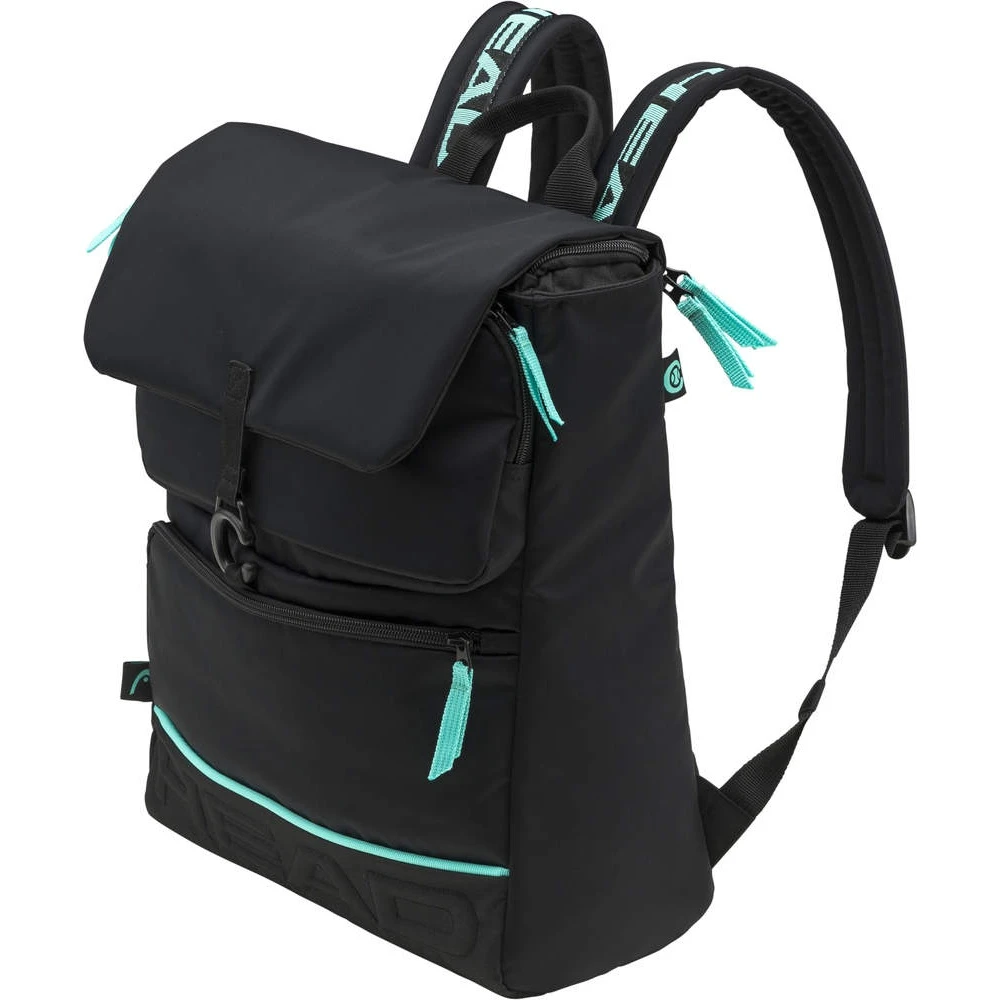 Head Tennis-Rucksack Coco (26 Liter) Schwarz/mintgrün 1 Head Tennis-Rucksack Coco (26 Liter) Schwarz/mintgrün