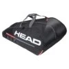 Head Tennis-Racketbag Tour Team Megacombi (Schlägertasche, 3 Hauptfächer) Schwarz/orange 15R