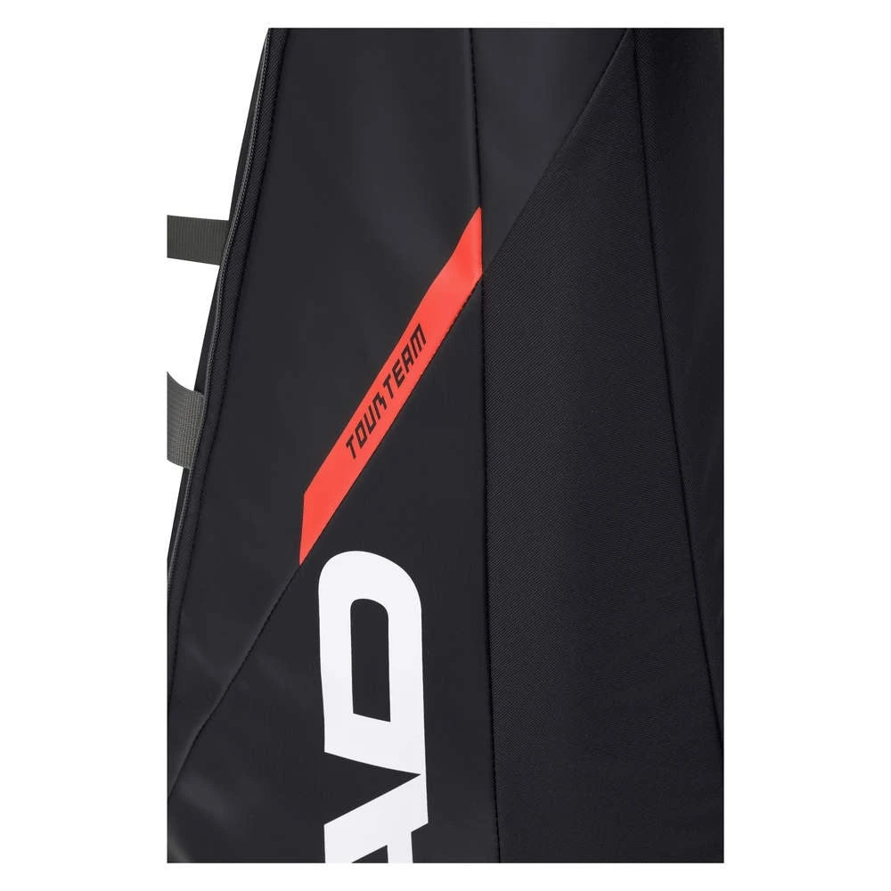 Head Tennis-Racketbag Tour Team (Schlägertasche, 3 Hauptfächer) Schwarz/orange 12R 2 Head Tennis-Racketbag Tour Team (Schlägertasche, 3 Hauptfächer) Schwarz/orange 12R – Bild 2