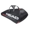 Head Racketbag Tour Team (Schlägertasche, 2 Hauptfächer) Schwarz/orange 9R
