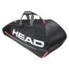 Head Tennis-Racketbag Tour Team (Schlägertasche, 2 Hauptfächer) Schwarz/orange 6R