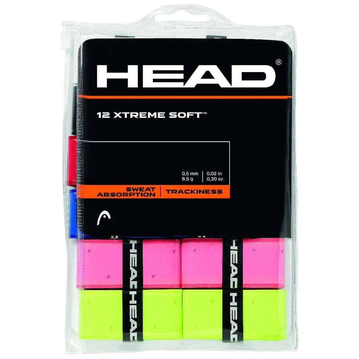 Head Overgrip Xtreme Soft 0.5mm Farblich Sortiert 12er Clip-Beutel 1 Head Overgrip Xtreme Soft 0.5mm Farblich Sortiert 12er Clip-Beutel