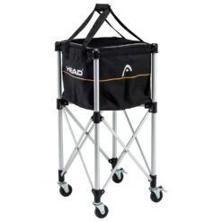 Deutschland Our Tennis Gear Verkaufs-Shop 25 Head Ballwagen Trolley Mit Austauschbarem Beutel Schwarz (für Ca. 120 Tennisbälle) Schwarz