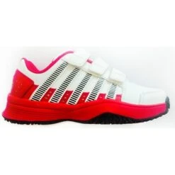 KSwiss Court Impact LTR KLETT Weiss/rot Tennisschuhe Kinder
