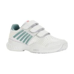 KSwiss Tennisschuhe Court Express Klett Allcourt Weiss/blau Kleinkinder