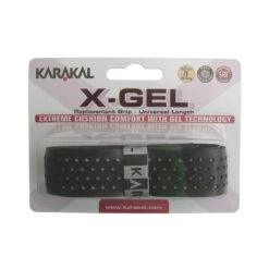 Karakal Basisband X-Gel (Shockabsorption, Glatt Gelocht) 2.2mm Schwarz
