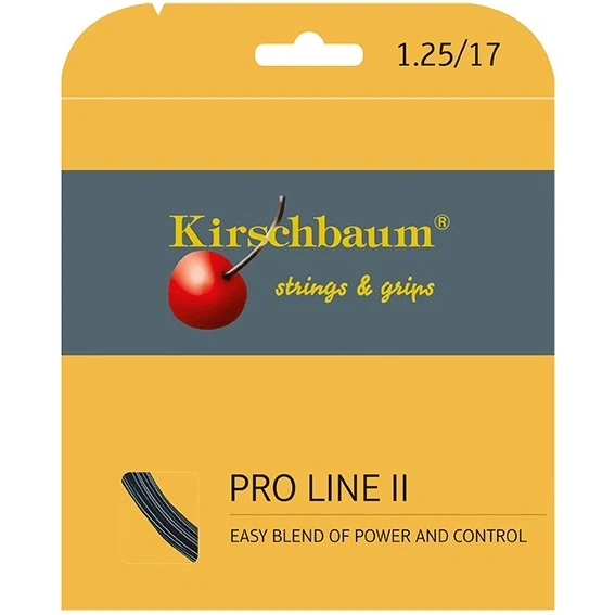 Besaitung Mit Tennissaite Kirschbaum Pro Line No II (Haltbarkeit+Kontrolle) Schwarz 1 Besaitung Mit Tennissaite Kirschbaum Pro Line No II (Haltbarkeit+Kontrolle) Schwarz