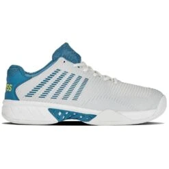 KSwiss Tennisschuhe Hypercourt Express 2 Indoor/Carpet/Teppich Weiss/blau Herren -Deutschland Our Tennis Gear Verkaufs-Shop Kswiss Hypercourt TennisSchuhe Express Carpet 06804 136 1 1024x1024 1