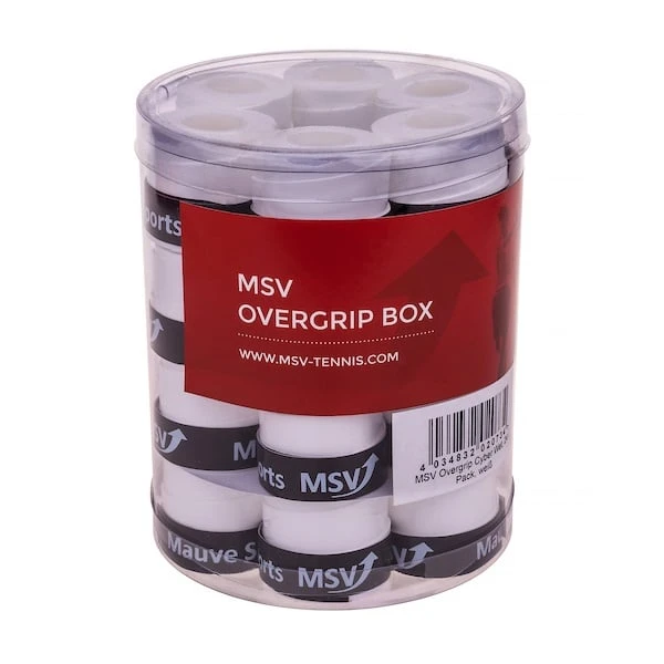 MSV Overgrip Cyber Wet 0.6mm Weiss 24er Dose 1 MSV Overgrip Cyber Wet 0.6mm Weiss 24er Dose