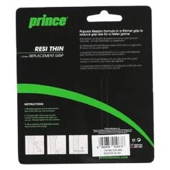 Prince Basisband Resi Thin 1.5mm (dünn, Griffig) Schwarz - 1 Stück -Deutschland Our Tennis Gear Verkaufs-Shop PRINCE RESI THIN SCHWARZ 2 1200x1200 1