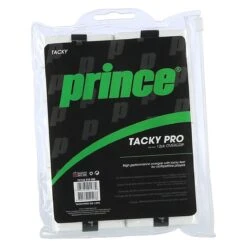 Prince Overgrip Tacky Pro 0.6mm Weiss - 12 Stück Im Zip Beutel
