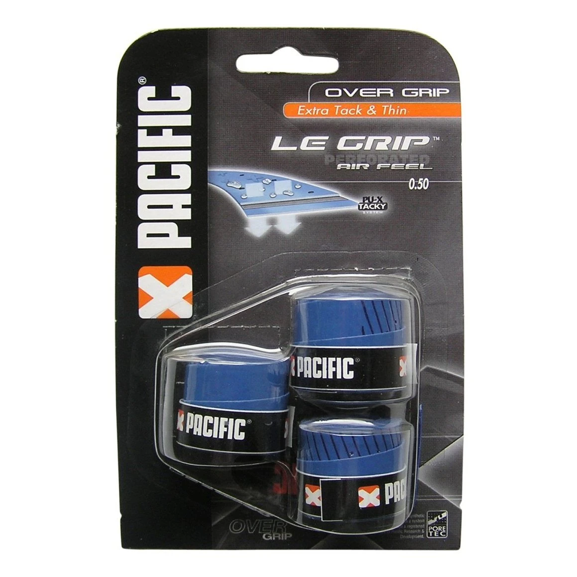 Pacific Overgrip Le Grip Airfeel 0.5mm Blau 3er 1 Pacific Overgrip Le Grip Airfeel 0.5mm Blau 3er