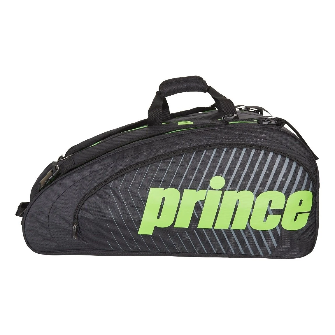 Prince Tennis-Racketbag Tour Challenger (Schlägertasche, 3 Hauptfächer) Schwarz/grün 12er 3 Prince Tennis-Racketbag Tour Challenger (Schlägertasche, 3 Hauptfächer) Schwarz/grün 12er – Bild 3