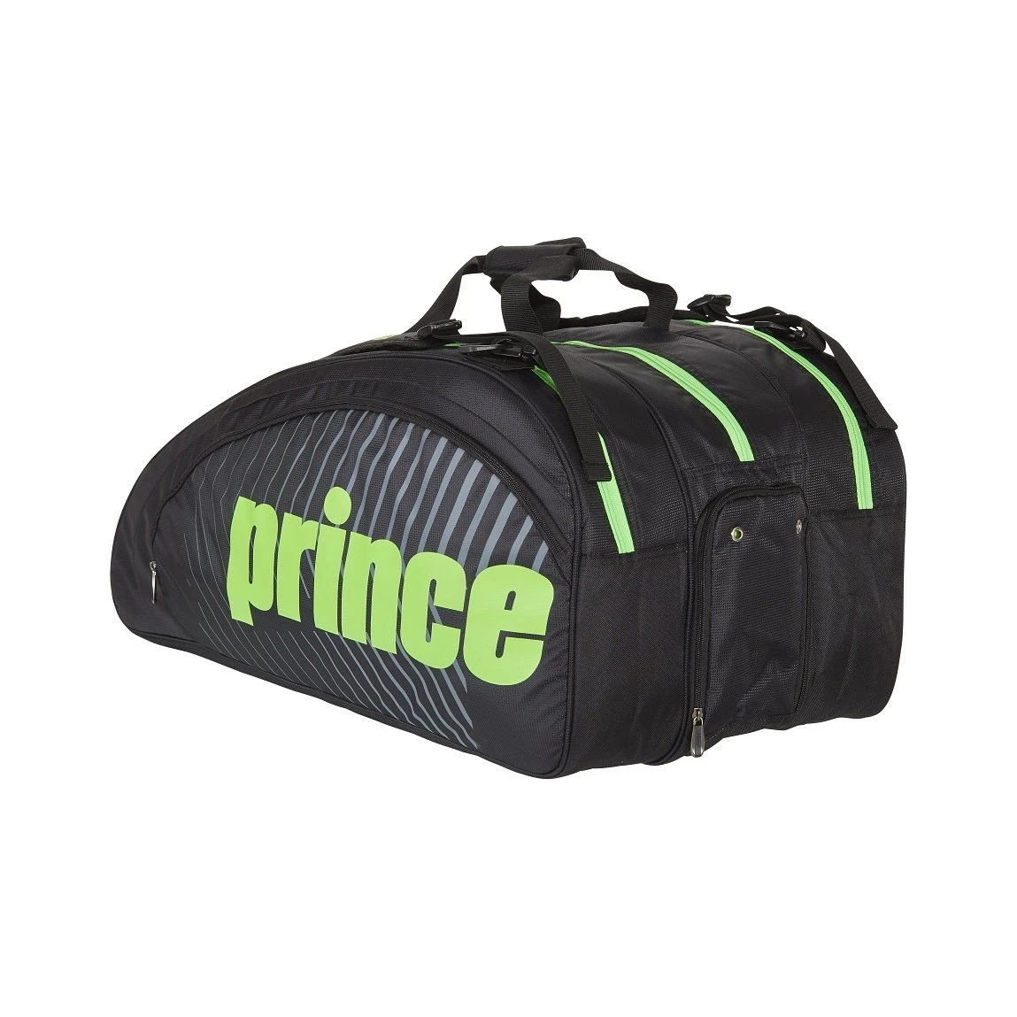 Prince Tennis-Racketbag Tour Challenger (Schlägertasche, 3 Hauptfächer) Schwarz/grün 12er 1 Prince Tennis-Racketbag Tour Challenger (Schlägertasche, 3 Hauptfächer) Schwarz/grün 12er