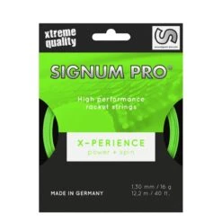 Besaitung Mit Tennissaite Signum Pro X-perience (Haltbarkeit+Spin) Grün -Deutschland Our Tennis Gear Verkaufs-Shop Signum Pro 100637 X perience 130 1220m 1200x1200 1