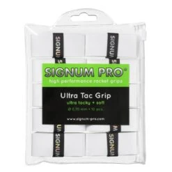 Signum Pro Overgrip Ultra Tac 0.70mm Weiss 10er Clip-Beutel