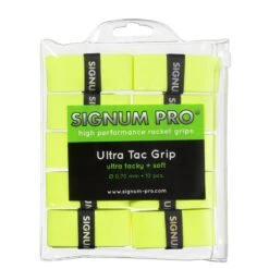 Signum Pro Overgrip Ultra Tac 0.70mm Gelb 10er Clip-Beutel