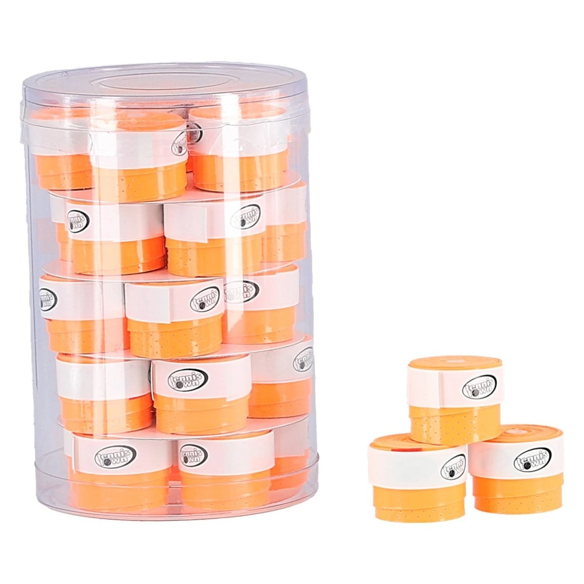 Tennistown Overgrip Pro 0.6mm Orange 25er Dose 1 Tennistown Overgrip Pro 0.6mm Orange 25er Dose