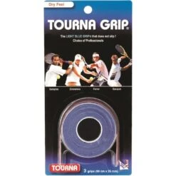 Tourna Overgrip Grip Standard (trocken) Blau 3er