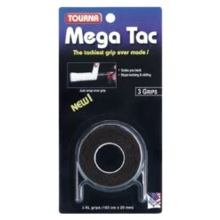 Tourna Overgrip Mega Tac Schwarz 3er