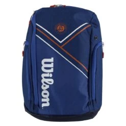 Wilson Rucksack Super Tour Roland Garros Navyblau -Deutschland Our Tennis Gear Verkaufs-Shop WILSON WR8018301 RUCKSACK SUPER TOUR ROLAND GARROS 3 1200x1200 1