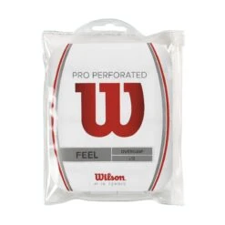 Wilson Overgrip Pro Perforated 0.55mm Weiss 12er Clip-Beutel