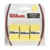 Wilson Overgrip Pro 0.6mm (Komfort/glatt/leicht Haftend) Gelb 3er